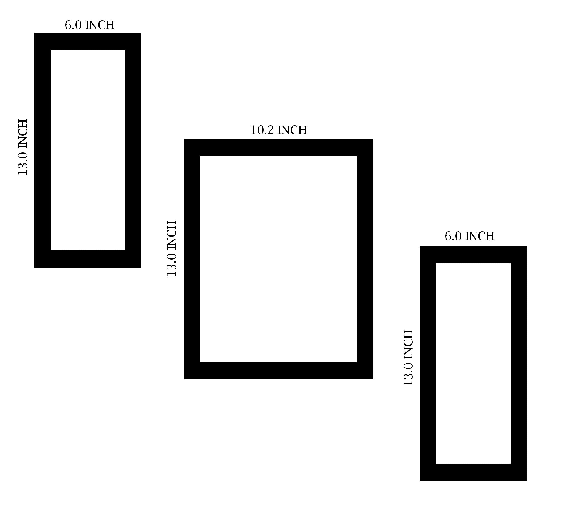 3 Piece Set of Framed Wall Hanging Art